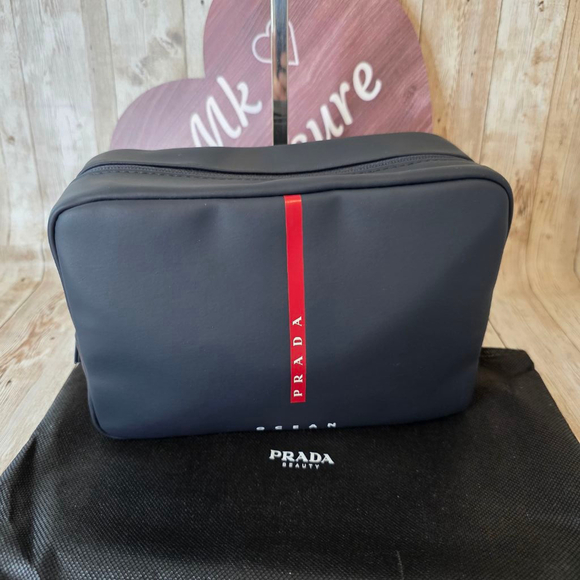 Prada Beauty Case Toiletry Bag Medium Black - Picture 1 of 7